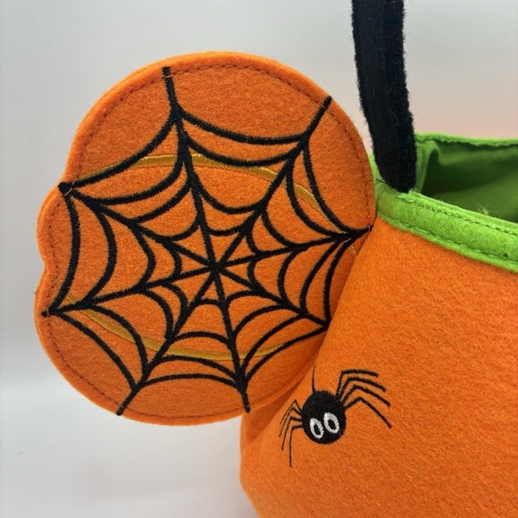 Halloween‎ Mickey Mouse Fabric Pumpkin Trick Or Treat Basket Bucket Disney store - Picture 4 of 11